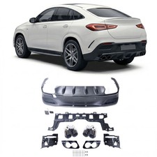 Heckdiffusor mit schwarzen Endrohrblenden passend f&uuml;r Mercedes GLE Coup&eacute; C167 ab