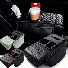 Car Armrest Cushion Center Console Cover With Cup Holdertissue Boxphone Holder