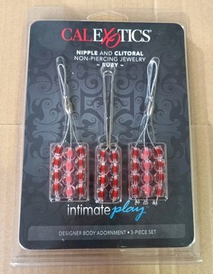 calexotics Nipple And Clitoral Non-Piercing Jewelry ~Ruby~