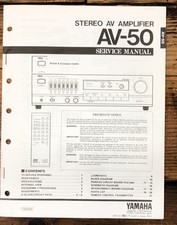 Yamaha AV-50 Amplifier Service Manual Original 