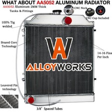 4-Core Radiator For Massey Ferguson 375, 383,390, 390T,393, 398, 399 #1695721M1