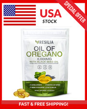 2 in 1 Oil of Oregano Black Seed Softgels with Carvacrol , Immune Support