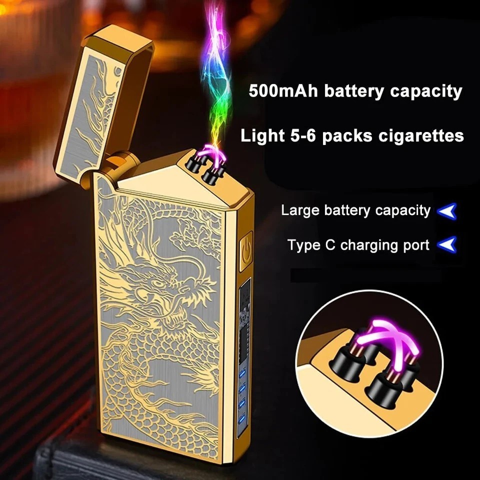 Windproof Usb Rechargeable Electric Lighter Outdoor Camping
