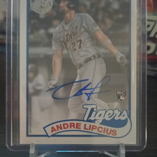 Topps 2024 Update 1989 Autograph Rookie Andre Lipcius Tigers 89BA2-AL