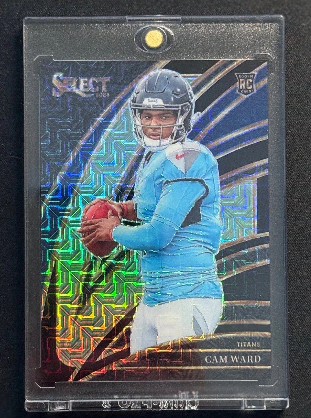 2025 Select Football #226 CAM WARD RC Club Level 1/1 BLACK PRIZM One of One