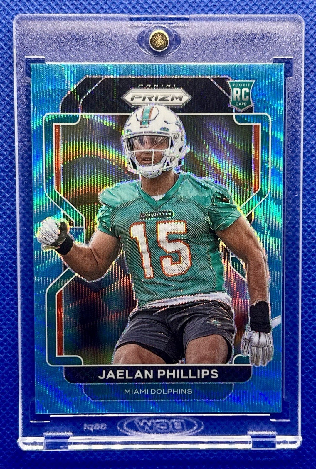 Jaelan Phillips Panini Prizm #377 Blue Wave