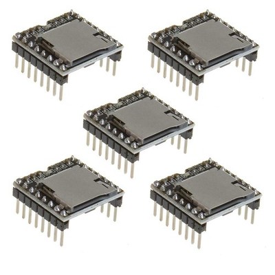 Anmbest 5PCS YX5200 DFPlayer Mini MP3 Player Module MP3 Voice Decode Board Su...