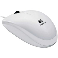 Logitech B100  Maus USB   Optisch Weiß 3 Tas...