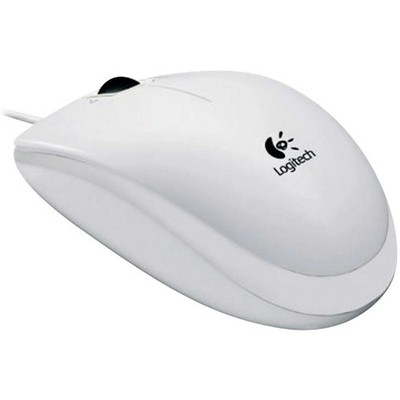 Logitech B100  Maus USB   Optisch Weiß 3 Tasten 800 dpi