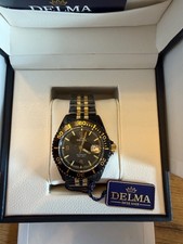 DELMA Santiago Automatik Taucheruhr 500 m DLC Schwarz/Gold Ref. …