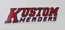 Original 1970's Kustom Headers Drag Racing Sticker  Unused Vintage Collectible