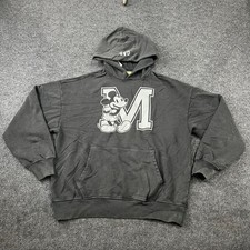 GAP X DISNEY Adult Oversized Logo Hoodie Unisex Size M Black