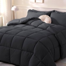 Comforters Twin Size, Duvet Insert,Black All Season Duvet, Lightweight Quilt,...