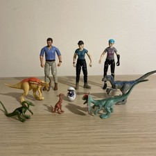 Jurassic World small figures bundle good used condition Mattel 