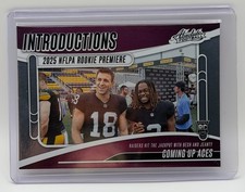 Jeanty/Bech Coming Up Aces 2025 Panini Absolute #I-AJY Introductions Raiders RC