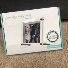 Wexel Art 4” X 6” Double Panel Clear UV Grade Acrylic Floating Wall Frame