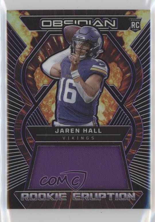 2023 Panini Obsidian Purple Electric Etch 64/75 Jaren Hall #REM-JHL RC 16wc