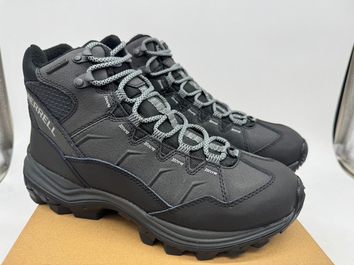Merrell Thermo Chill Mid WP Snow Boots Men Black Lace-Up Waterproof Winter - 7.5