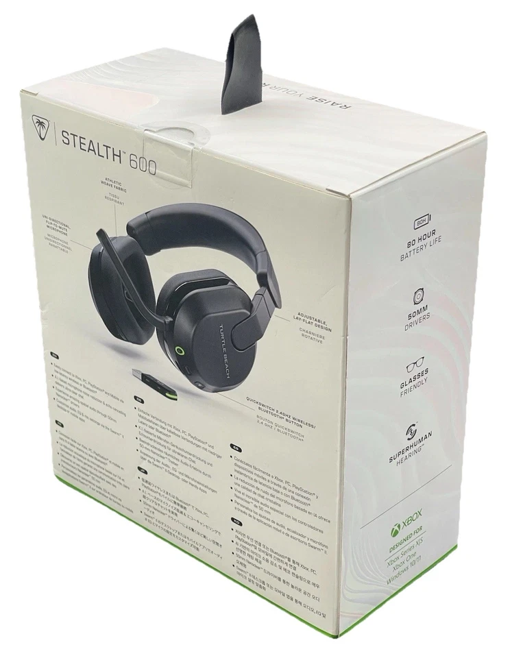 Turtle Beach STEALTH 600 Wireless Multiplatform Gaming Headset Black TBS-2102-05 - Image 4 of 4