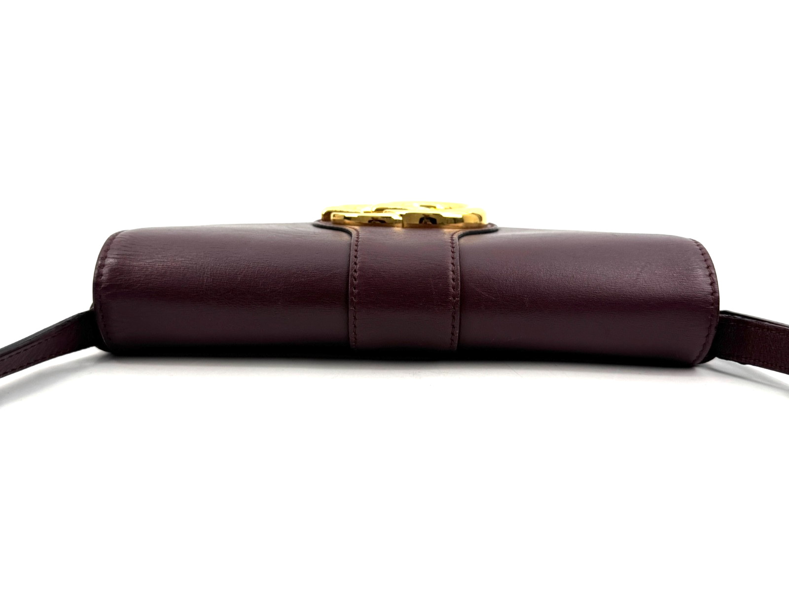 GUCCI Arli Shoulder Bag GG Marmont Burgundy Leather Crossbody Authentic image 7