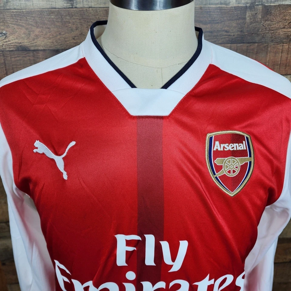Camiseta média de futebol Puma Arsenal Home 2016 - Imagem 2 de 4