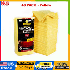 40 PACK Platinum Series Heavy Duty Multi-Purpose Microfiber Detailing Towels