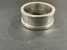 Vintage Authentic COACH Est 1941 Wide Band Ri...