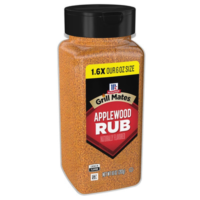 Mccormick Grill Mates Applewood Rub 10oz Smoky BBQ Seasoning for Meats & Veggies