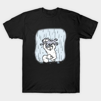 Simons Cat Walk The Rain Funny T-Shirt