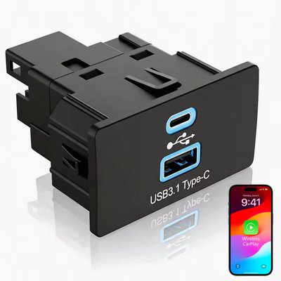 Wireless carplay For Ford Sync3.4 USB HUB F150 Mustang Explorer Bronco Taurus