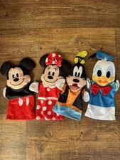 Disney Baby Mickey Mouse Hand Puppets Goofy Minnie Donald Set Of 4 Melissa Doug
