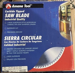 Amana Tool  610801 Saw Blade Carbide Tipped  10"  80 Teeth  TCG 5/8 LAMINATE/MDF