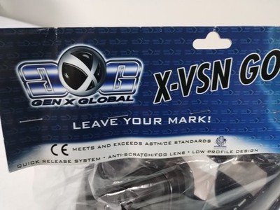 Masque De Paintball Gen X Global X-VSN – Noir, Lentille Anti-rayures, Adulte, Neuf
