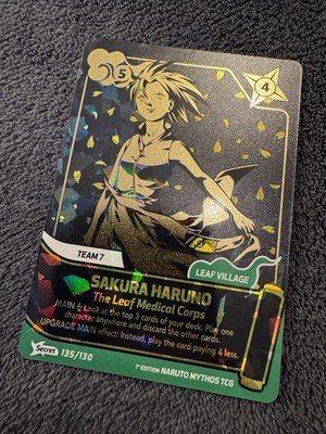 Sakura Haruno - 135/130 - SECRET RARE - Naruto Mythos TCG 1st Edition - English