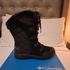 Columbia Womens Size 7 Ice Maiden II 200g Waterproof Snow Boot Black New