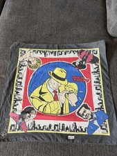 Vtg Dick Tracy Disney Scarf Bandana Handkerchief Movie Promo Collectible 90s
