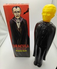 1979 DRACULA blood red NOVELTIME "BUBBLE BATH" FIGURE  BOXED  RARE VINTAGE HORRO