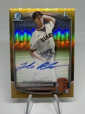 Jacob Bresnahan Bowman Chrome 2025 True Gold /50 Auto