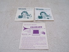 LOT OF 3 VINTAGE CLASSIC STEREOSCOPE SYSTEM VIEW-MASTER PACKET LIST BROCHURES