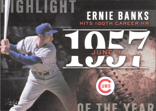 Ernie Banks #H-10 — 2015 Topps Highlight of the Year baseball card