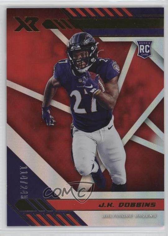 2020 Panini XR Rookie Red /249 JK Dobbins #115 6f8