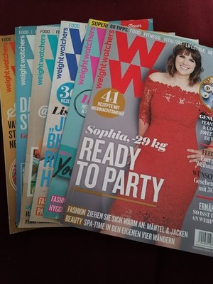 6x Weight Watchers Magazine von 2018, Smart Points, gebraucht