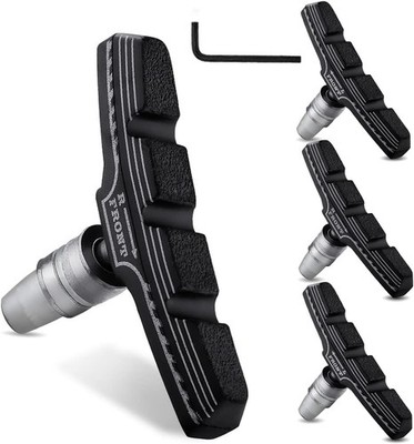 Hapleby 4PCS Bike V-Brake Pads MTB Bicycle Brake Blocks Replacement Kit