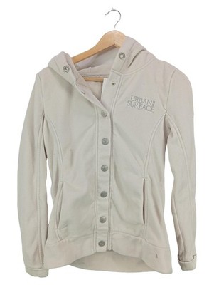 Urban Surface Damen Sweatjacke Kapuzenjacke Fleece Beige Gr. 40/L