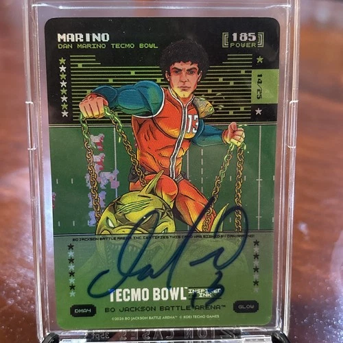 Dan Marino 2026 Tecmo Bowl DM94 Dolphins Auto /25 Bo Jackson Battle Arena