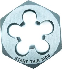 , 98214, 5/8-18 NF, Hex Die, Precision Cut External Threads, High Carbon Alloy