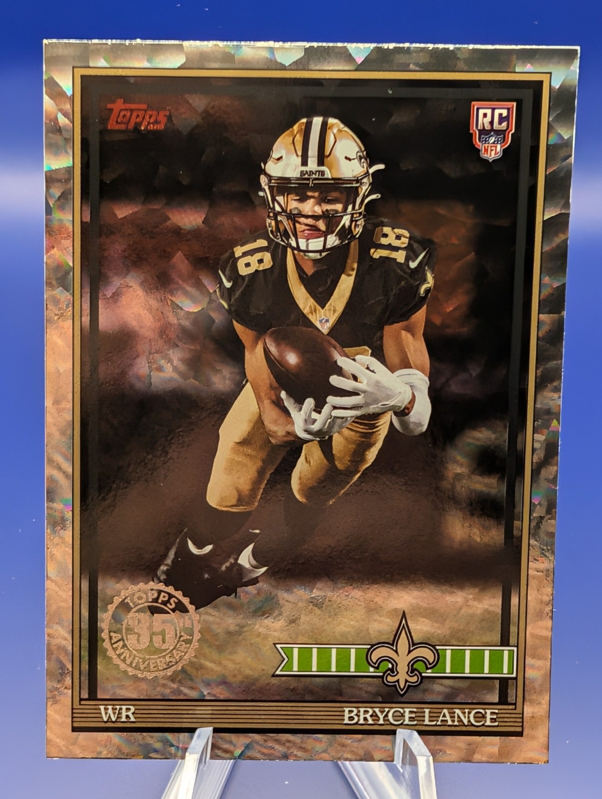 2026 Topps Flagship Football #91TR-32 Bryce Lance Crackle Foil RC Rookie