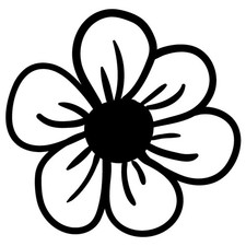 Niedliche Blütenblätter Vinyl Aufkleber - wasserdichte Abziehbilder - einfach anzubringen