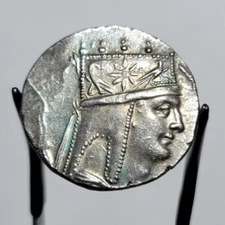 ANCIENT GREEK Tigranes II 'the Great' 80 BC - Tetradrachm Armenia Tyche Araxes