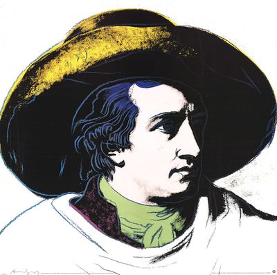 Goethe Green and Yellow Andy Warhol Art Print 1993 Poster printed Germany 26x26